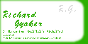 richard gyoker business card
